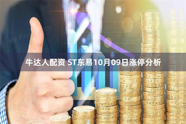 牛达人配资 ST东易10月09日涨停分析