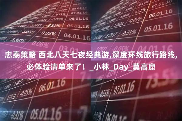 忠泰策略 西北八天七夜经典游,深度环线旅行路线,必体验清单来了!_小林_Day_莫高窟